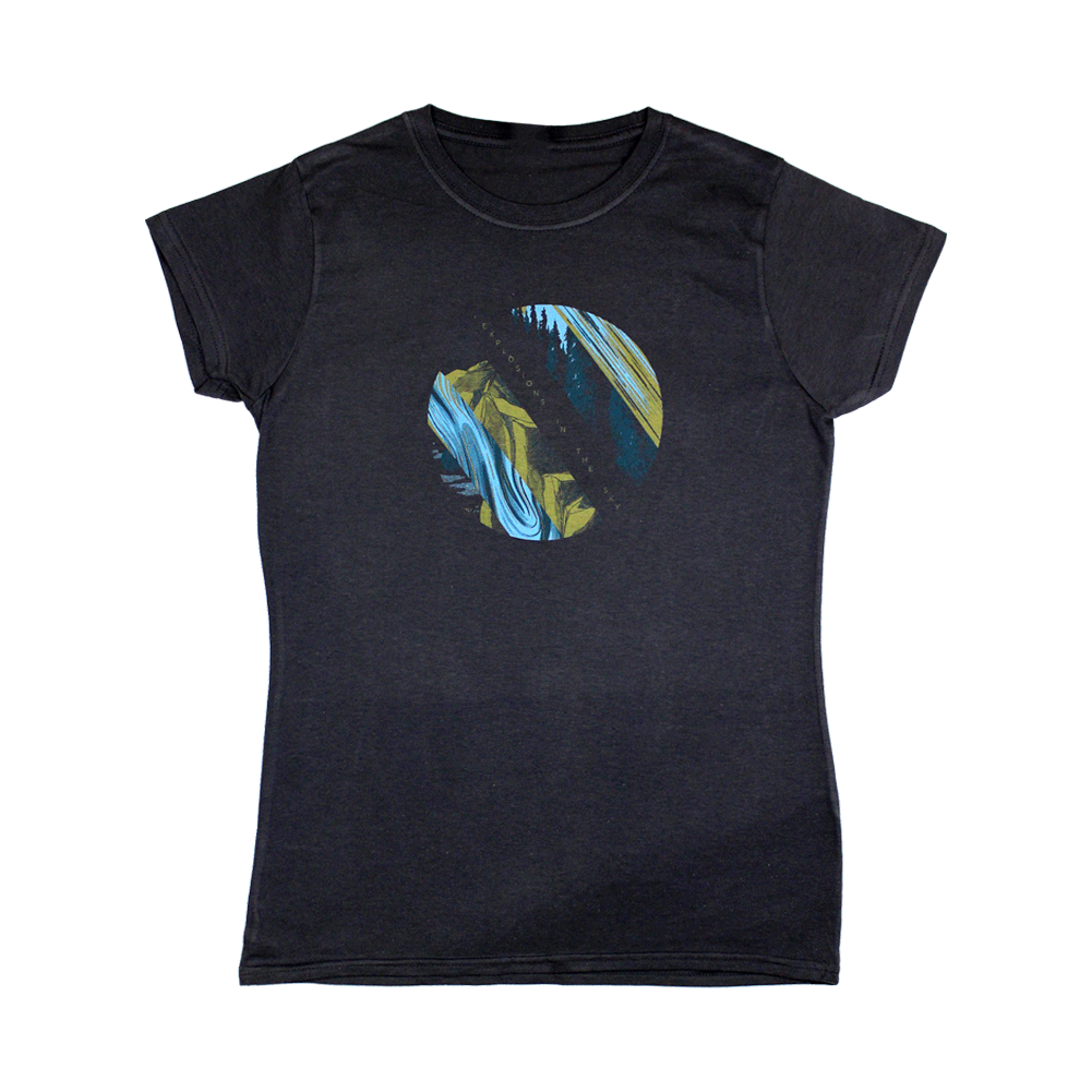 EXPLOSIONS IN THE SKY 'WILDERNESS' WOMENS BLACK TEE